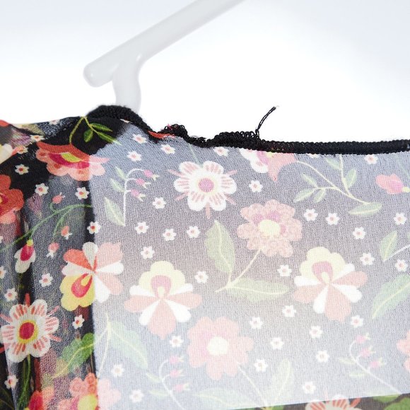 Lularoe Floral Sheer Kimono Small - Picture 5 of 9